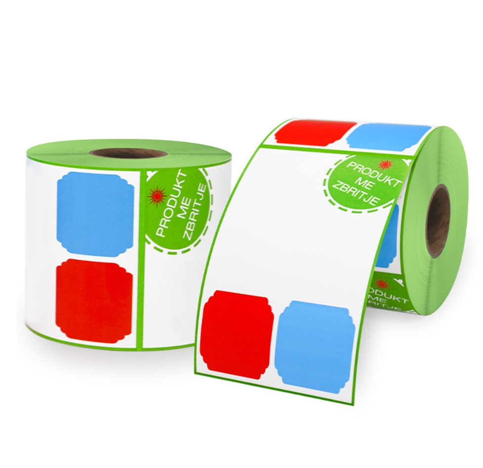Custom Color Printed thermal transfer label roll