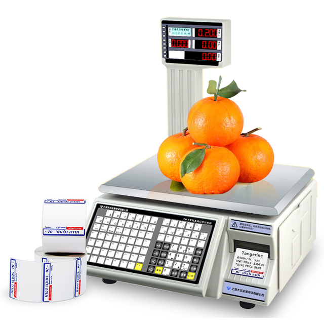 Printing barcode sticker colorful customize supermarket price Sticker 58x40 58x60 Tag Thermal weight scale label