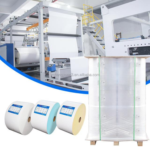 Top Coated Thermal Label Jumbo Roll Self Adhesive Paper Direct Thermal Label Jumbo Label Roll