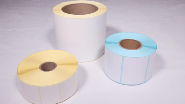 Custom Size Top Coated Self Adhesive Barcode Printer Machine Direct Thermal Price Sticker Label Roll Zebra/dymo White Tags