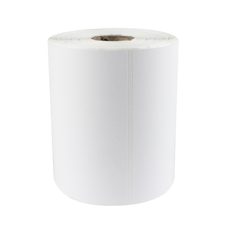 4"x6" Refrigerate Waterproof White Color Thermal Transfer Barcode Roll Custom Product Logo Paper Printing Self Adhesive Label