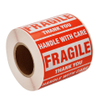 Custom Printing Warning Shipping label Fragile Stickers 3x2",3x5", 4x2" Handle With Care Warning Stickers