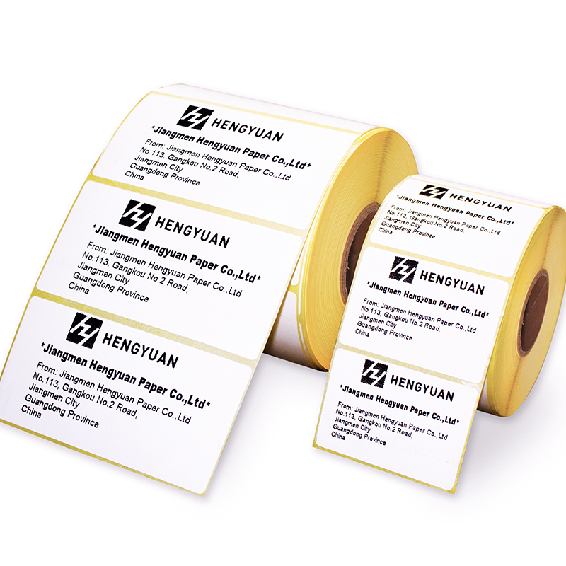 Semi glossy label Thermal transfer label self adhesive barcode label thermal ECO label roll 
