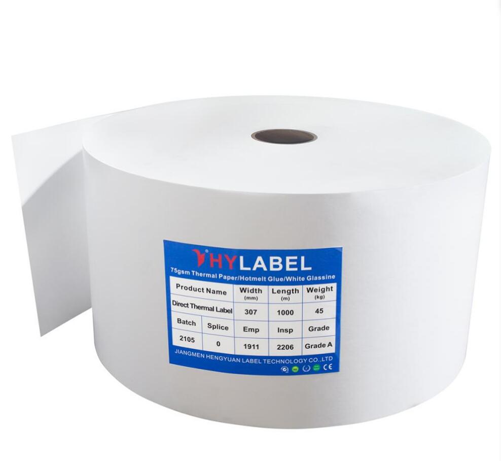 Factory Supply Self-adhesive Direct Thermal Paper Label Jumbo Rolls
