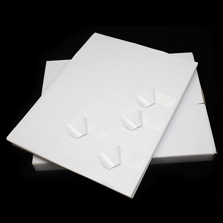 A4 label self adhesive paper sticker matt white CCK liner 210x297 8.5*11 A4 sticker for laser inkjet printer
