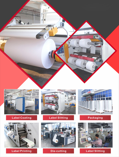 Self adhesive Paper Semi glossy label 80 gsm Thermal transfer Label Jumbo label roll