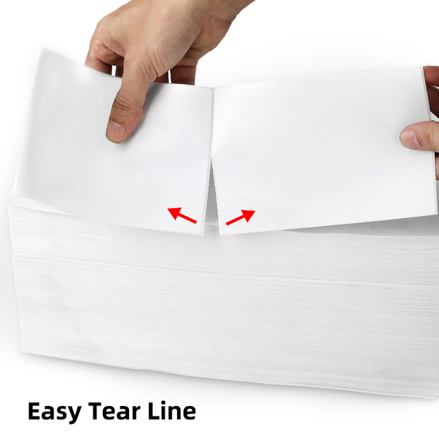 Self adhesive direct thermal label 4x6 inch thermal label fan fold