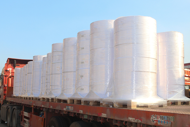 Free sample PP BOPP PE PET top coated self adhesive film label stock raw material large format jumbo roll