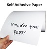 Woodfree written paper Hot-melt Acrylic glue CCK liner self adhesive paper A4 sticker thermal jumbo label roll
