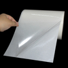 Self adhesive Clear BOPP Label jumbo roll raw materials 2000 meter Clear PP 50um self adhesive film 